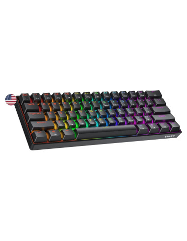 Teclado Mecánico Geeky GK61 60% RGB Intercambiable