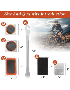 Kit de Reparación de Neumáticos de Bicicleta RAINFLOW 66PCS 2