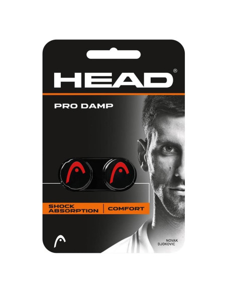 Amortiguador de Tenis HEAD Pro Damp Negro/Rojo - Reducción de Vibraciones Amortiguador de Tenis HEAD Pro Damp Negro/Rojo - Reducción de Vibraciones