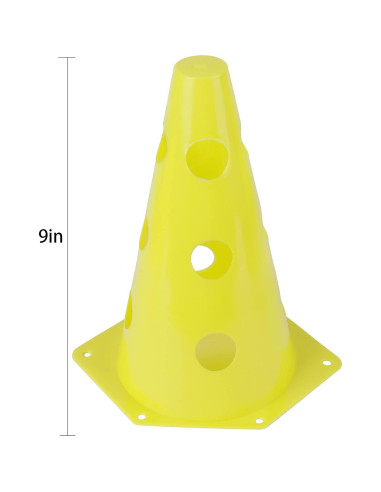 Conjunto de 24 Conos de Agilidad Suwimut - 22.86 cm - 6 Colores