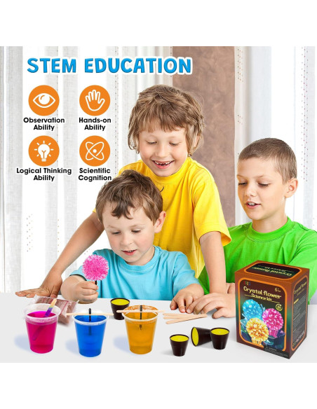 Kit de Crecimiento de Cristales GobiDex para Niños 6-12 Años Kit de Crecimiento de Cristales GobiDex para Niños 6-12 Años