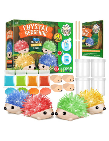 Kit de Crecimiento de Cristales XXTOYS - 4 Erizos Coloridos