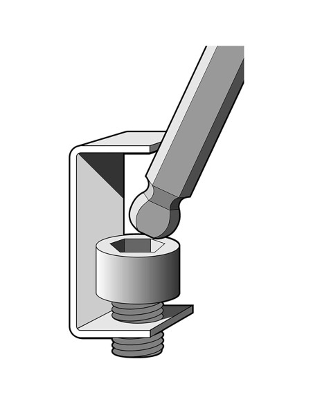 Llave Allen T-Handle EKLIND 64850 5mm con mango ergonómico Llave Allen T-Handle EKLIND 64850 5mm con mango ergonómico