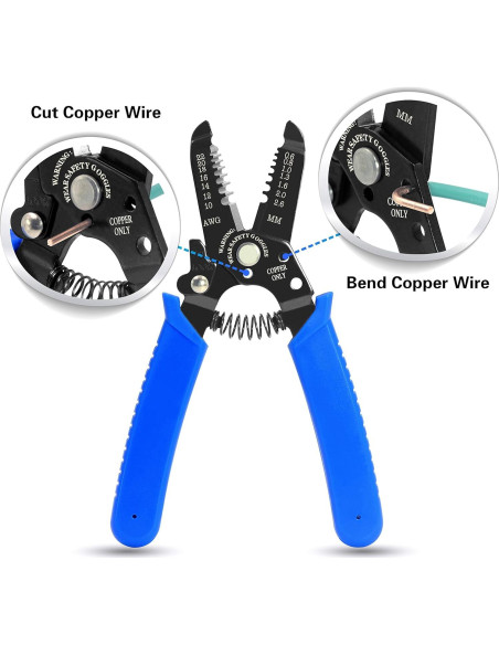 Pelacables y Cortador VCELINK GJ708BL 0.25-6 mm Azul Pelacables y Cortador VCELINK GJ708BL 0.25-6 mm Azul
