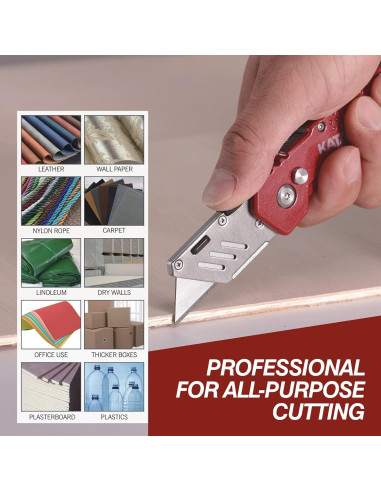 Cuchillo Utility Plegable KATA 3-Pack con 12 Cuchillas SK5