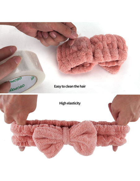 Paquete de 4 Diademas de Microfibra Senkary para Maquillaje Paquete de 4 Diademas de Microfibra Senkary para Maquillaje