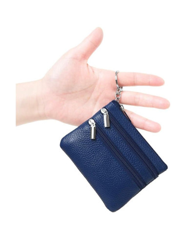 Monedero de Cuero Genuino Cynure para Mujeres Mini 11x9 cm