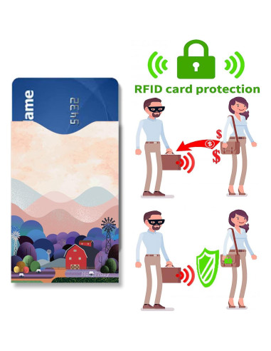 8 Fundas Bloqueadoras RFID PokCat en Púrpura, Diseño Único