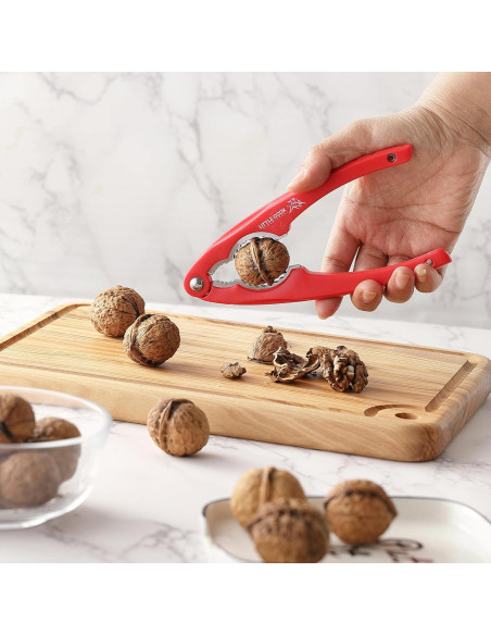 Cascanueces de Acero Inoxidable Little Cook - 2 Piezas, Ergonómico Cascanueces de Acero Inoxidable Little Cook - 2 Piezas, Ergonómico