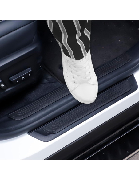 SINGARO Protección Umbral Puerta Coche 4PCS Goma Negra SINGARO Protección Umbral Puerta Coche 4PCS Goma Negra