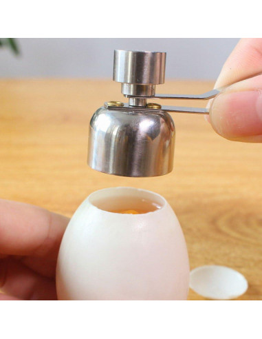 Cortador de Huevos Fdit de Acero Inoxidable - Abre Huevos Manual