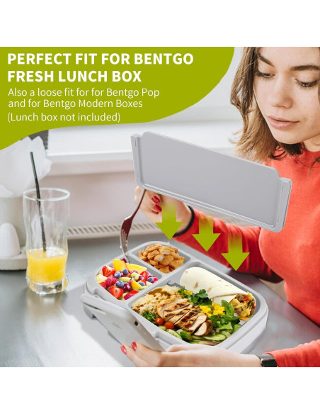 Divisores de Silicona Axlksia para Caja de Almuerzo Bentgo - 3 Pcs Divisores de Silicona Axlksia para Caja de Almuerzo Bentgo - 3 Pcs