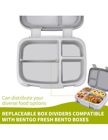 Divisores de Silicona Axlksia para Caja de Almuerzo Bentgo - 3 Pcs