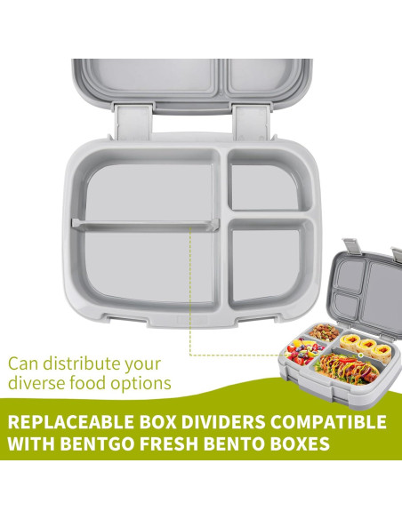 Divisores de Silicona Axlksia para Caja de Almuerzo Bentgo - 3 Pcs Divisores de Silicona Axlksia para Caja de Almuerzo Bentgo - 3 Pcs