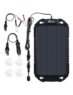 Cargador Solar Sunway 8W 12V para Baterías de Vehículos