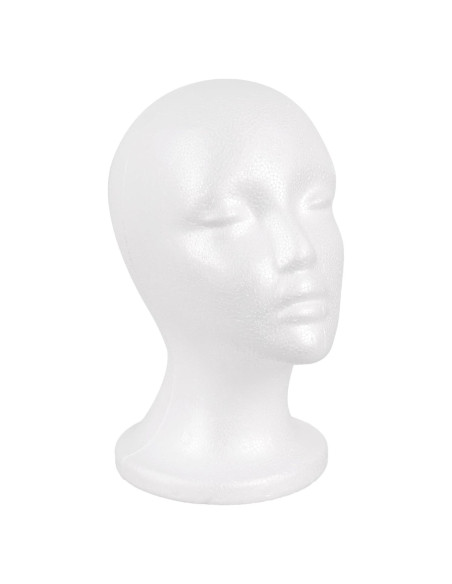 Soporte para Pelucas MapofBeauty - Cabeza de Maniquí Espuma 55.88 cm Soporte para Pelucas MapofBeauty - Cabeza de Maniquí Espuma 55.88 cm