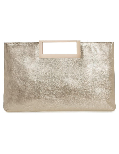 Bolso de Mano Convertible de Cuero Vegano Charming Tailor Dorado