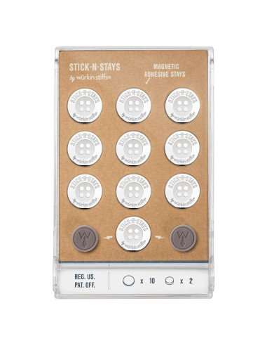 Soportes Magnéticos para Cuellos Wurkin Stiffs - 10 Adhesivos
