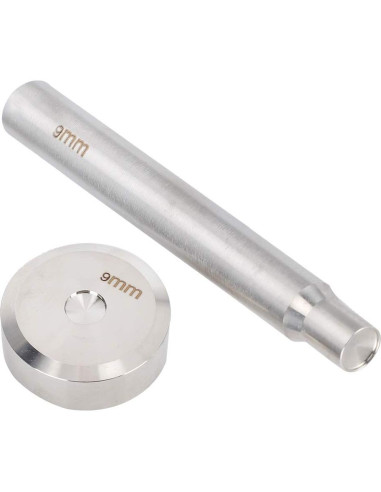 Punzón de Acero Inoxidable 9mm con Base para Remaches Pssopp