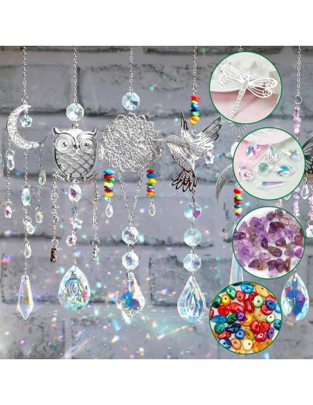 Kit de Atrapa Rayos DIY Worgree 460 Piezas Cristal Decoración Kit de Atrapa Rayos DIY Worgree 460 Piezas Cristal Decoración