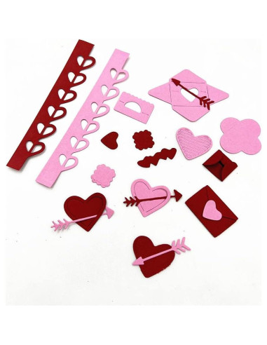 Troqueles de Corte de Metal HGSALK Corazón y Flecha para DIY