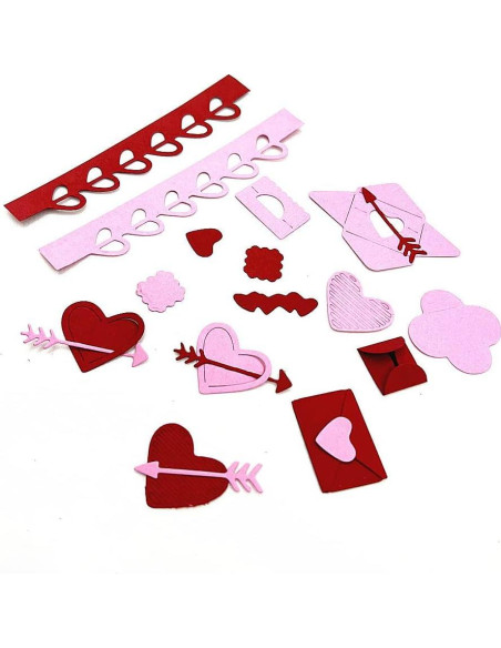 Troqueles de Corte de Metal HGSALK Corazón y Flecha para DIY