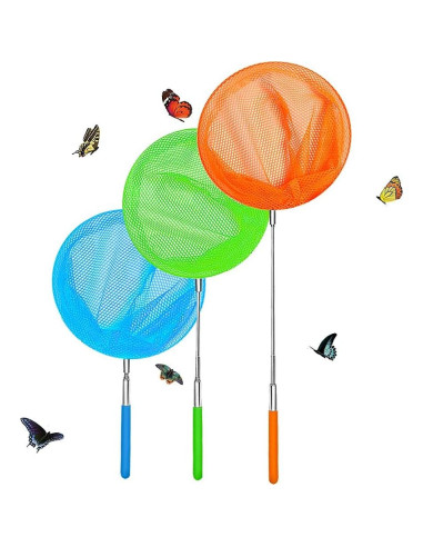 Redes de mariposa telescópicas Skrtuan para niños - 3 paquetes