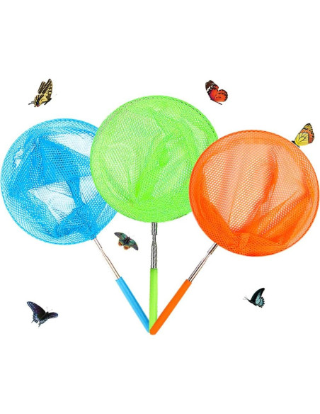 Redes de mariposa telescópicas Skrtuan para niños - 3 paquetes Redes de mariposa telescópicas Skrtuan para niños - 3 paquetes