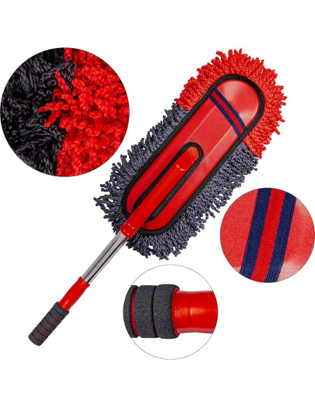 Duster de Microfibra Telescópico bzczh para Automóvil 73-86 cm Duster de Microfibra Telescópico bzczh para Automóvil 73-86 cm