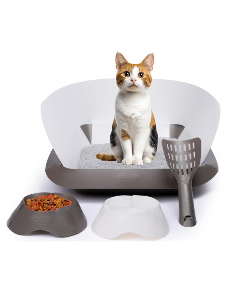 Juego de Suministros Plegables para Gatos FOLD4FRIENDS Juego de Suministros Plegables para Gatos FOLD4FRIENDS