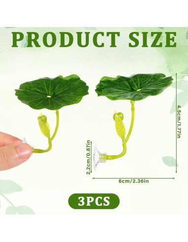 Hamaca para Peces Betta QfwdfcTrenz 3 Pcs Verde Decorativa