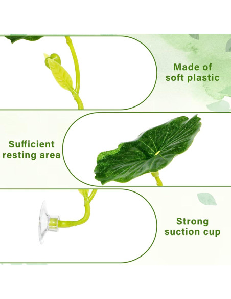 Hamaca para Peces Betta QfwdfcTrenz 3 Pcs Verde Decorativa