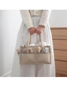 Organizador de Pañales Mapes - Caddy de Fieltro Portátil 34x24cm 2