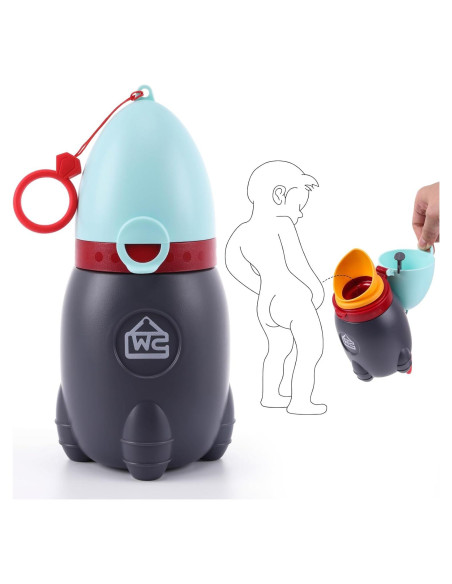 Orinal de Viaje Portátil DIJIAMEIYA Azul Silencioso 370ml Orinal de Viaje Portátil DIJIAMEIYA Azul Silencioso 370ml