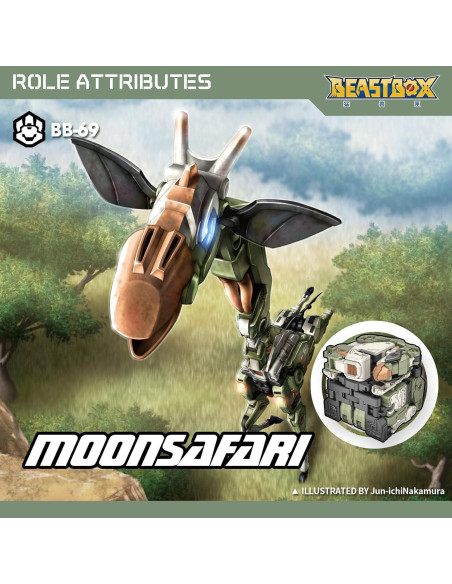 Figura de Acción 52TOYS BEASTBOX Moonsafari Transformable 22cm Figura de Acción 52TOYS BEASTBOX Moonsafari Transformable 22cm