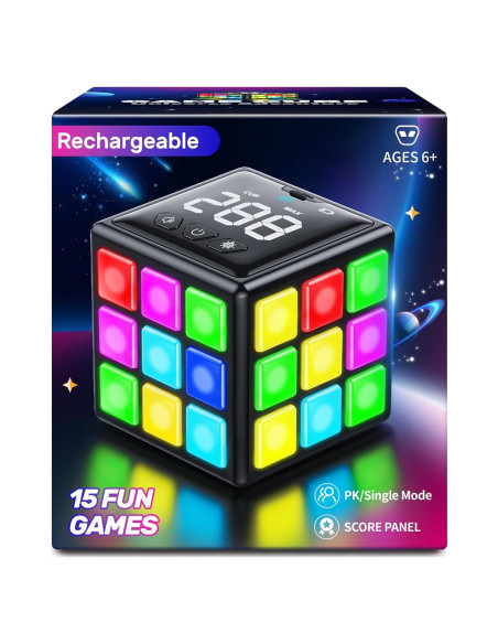 Cubo de Juego Recargable Niufunmal 15 en 1 para Niños 6-12 Años Cubo de Juego Recargable Niufunmal 15 en 1 para Niños 6-12 Años