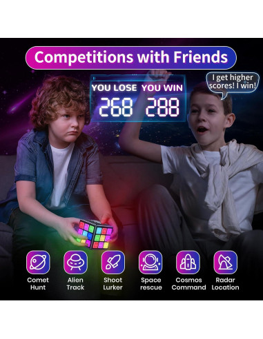 Cubo de Juego Recargable Niufunmal 15 en 1 para Niños 6-12 Años