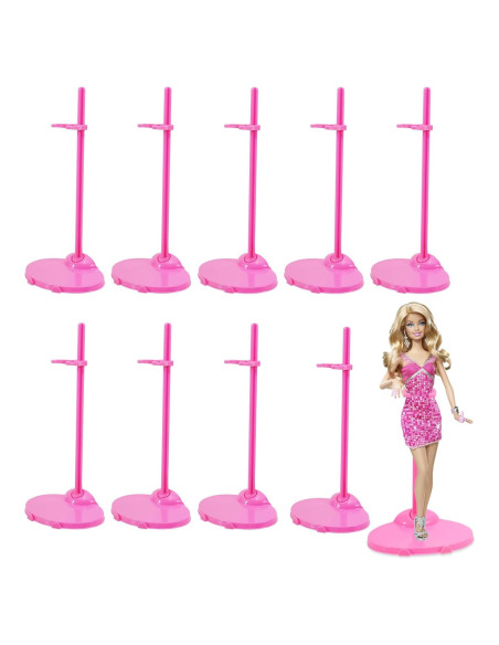 Soportes para Muñecas Barbie MEIJIAYOU - 10PCS Rosados Soportes para Muñecas Barbie MEIJIAYOU - 10PCS Rosados