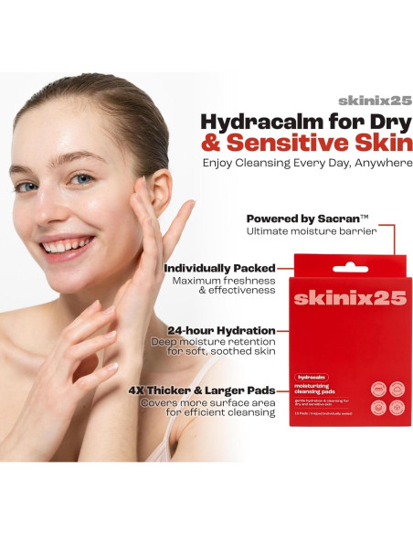 Discos Limpiadores Hidratantes Skinix25 - 20 Toallitas Algodón