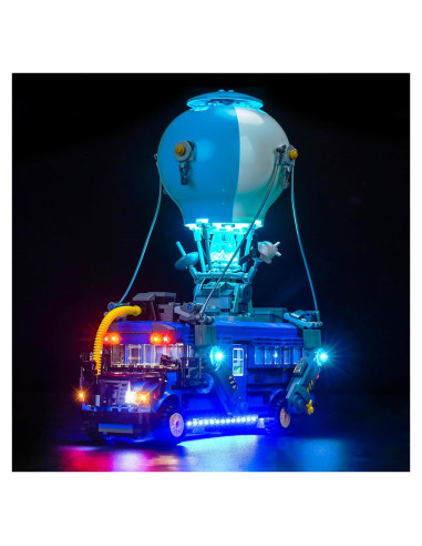 Kit de Iluminación LED BrickBling para Lego 77073 Autobús Fortnite