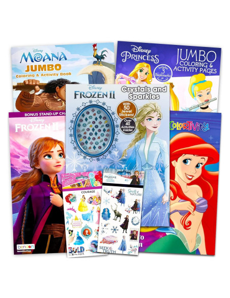 Set de Colorear Disney para Niños - 5 Libros y Stickers Set de Colorear Disney para Niños - 5 Libros y Stickers