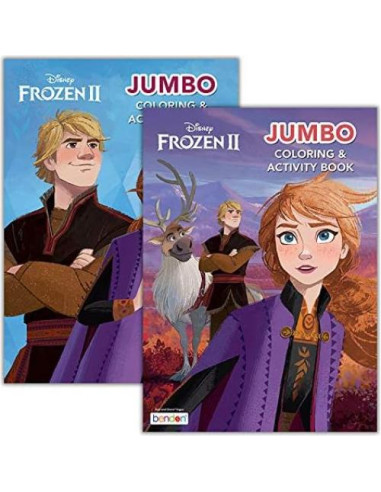 Conjunto de Libros para Colorear Disney Frozen 2 con Stickers