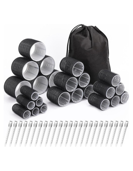 Juego de Rulos para Cabello Shynek 24 Piezas con Clips Juego de Rulos para Cabello Shynek 24 Piezas con Clips