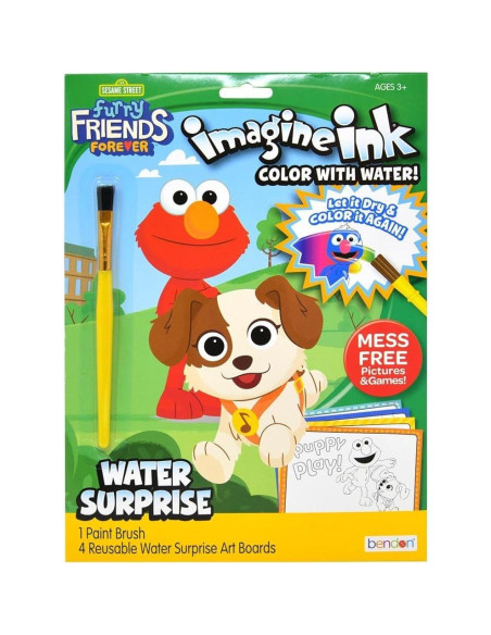 Juego de Pintura con Agua Plaza Sésamo - Libro 16 Páginas Juego de Pintura con Agua Plaza Sésamo - Libro 16 Páginas