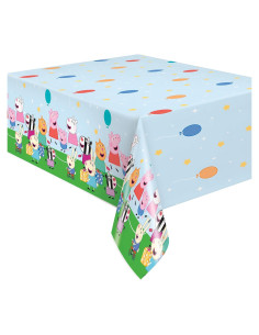 Cubierta de Mesa Plástica Rectangular Peppa Pig 213x137 cm