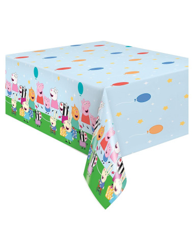 Cubierta de Mesa Plástica Rectangular Peppa Pig 213x137 cm