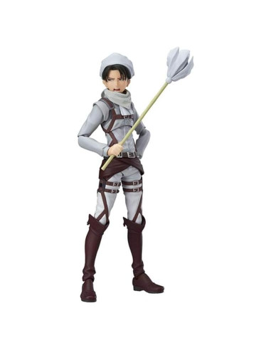 Figurita articulada Levi Ataque a los Titanes Max Factory 14 cm