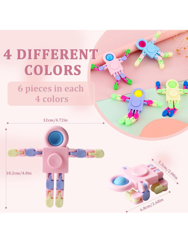 Juguetes Fidget Spinner Robot REHALY 24 Piezas Alivio Estrés