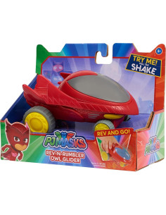 Vehículo PJ Masks Rev-N-Rumbler Owl Glider Just Play 8.89x17.78cm 2