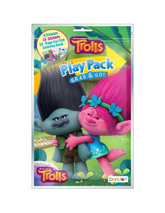 Paquete de 12 Juegos Trolls Agarra y Ve Bendon - Mini Colorear 2